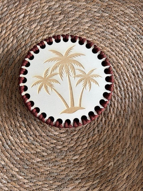Boîte Cocotier en bois et corde tressée
